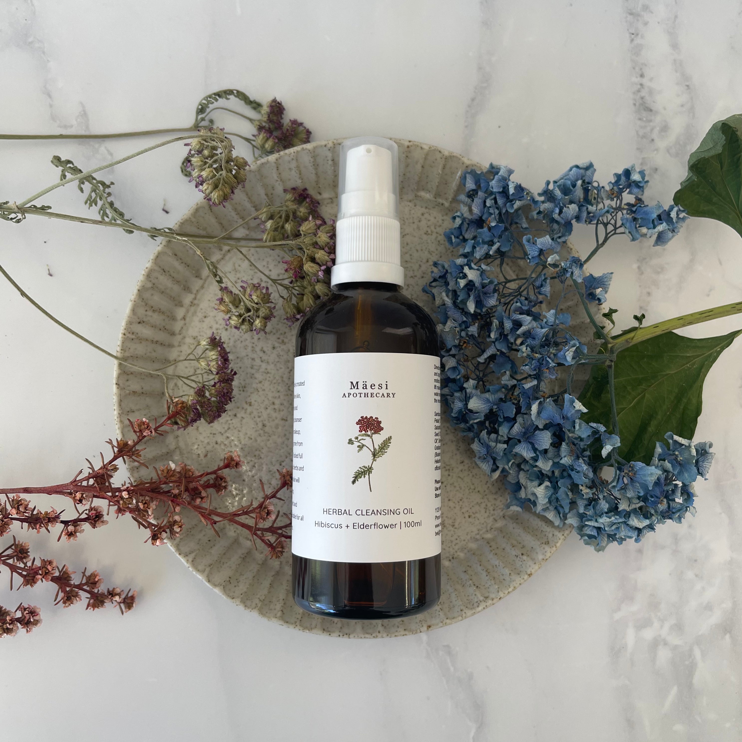 Make Up Remover + Cleansing Oil | with Elderflower + Hibiscus-Cleanser-Mäesi Apothecary