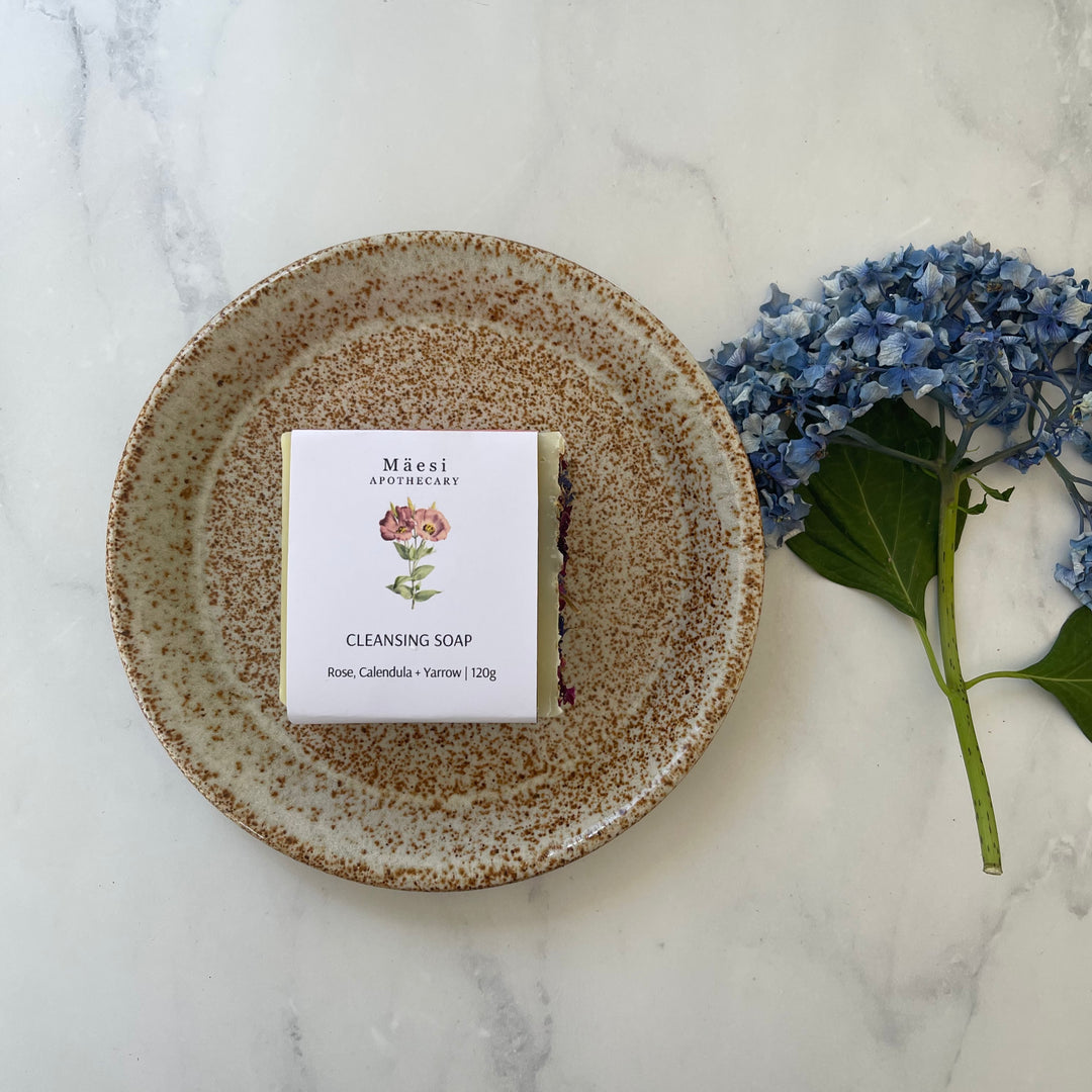 Cleansing Soap with Rose, Calendula + Yarrow Mäesi Apothecary