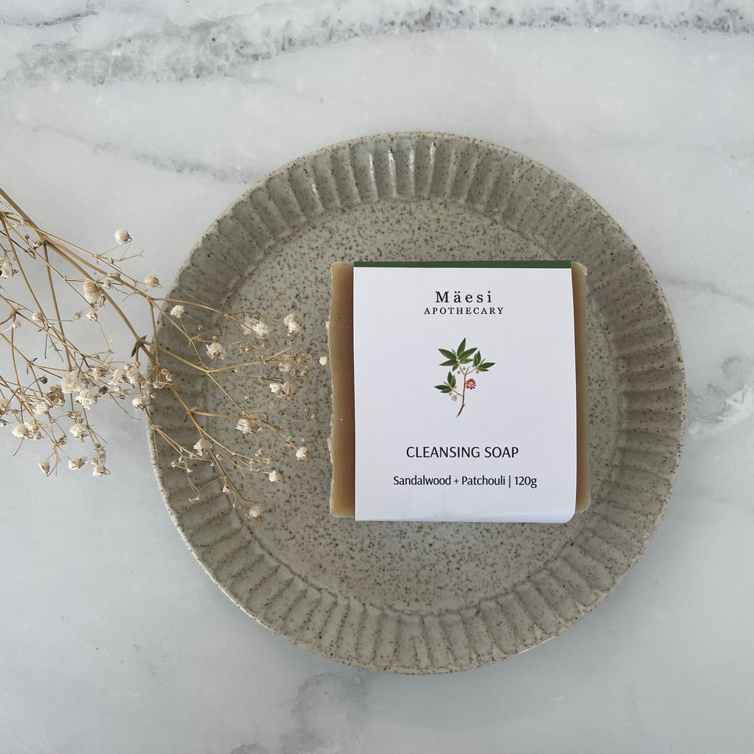 Cleansing Soap with Sandalwood + Patchouli Mäesi Apothecary