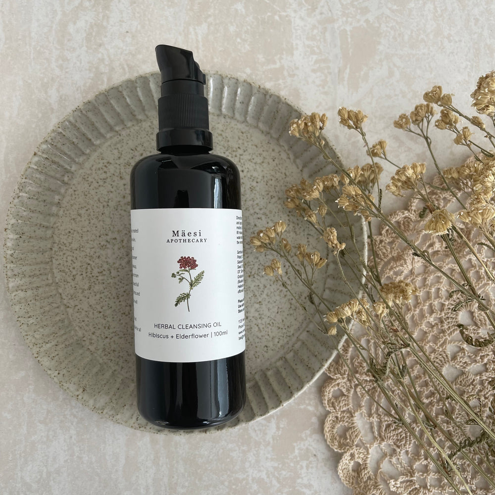 Herbal Cleansing Oil | with Elderflower + Hibiscus Mäesi Apothecary